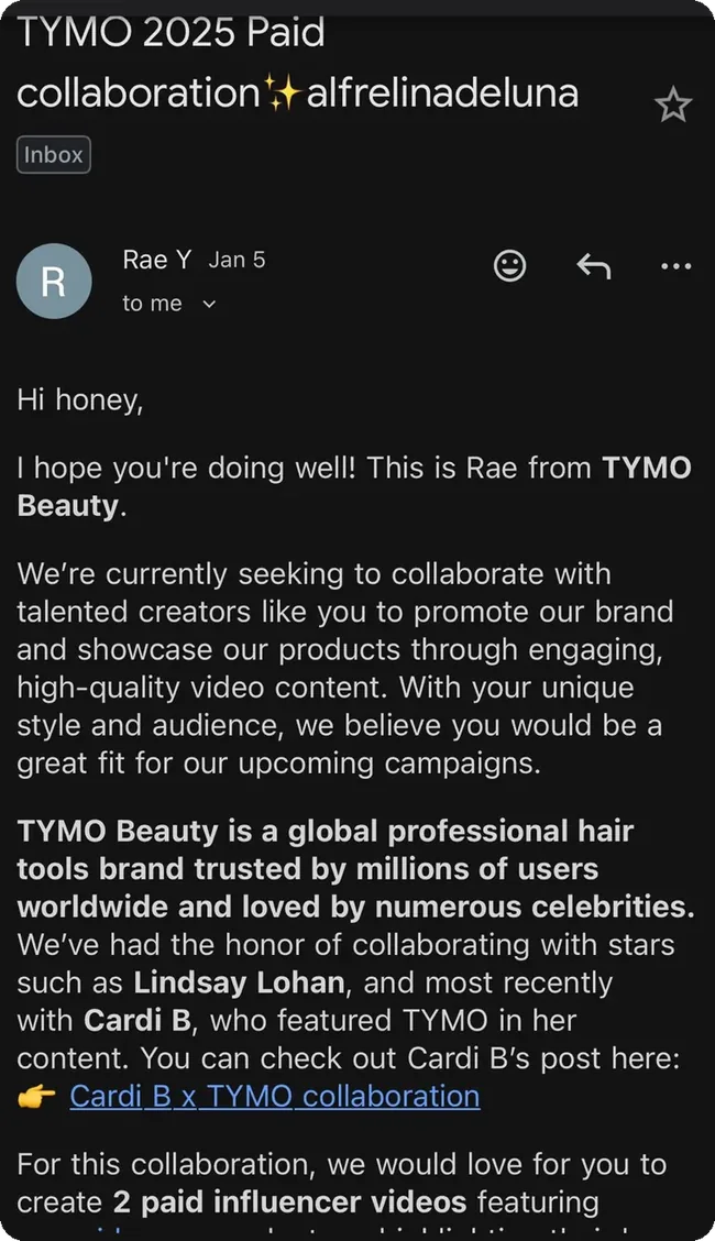 Tymo Beauty la busca para una colaboración
